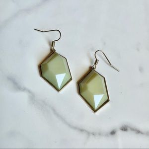 New Anthropologie jade green earrings